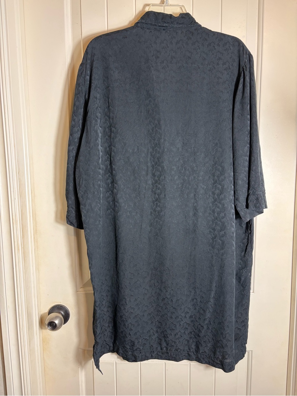 Judith Hart 100% Silk Women’s Button-Front Pajama Top - Black Size Large - Picture 2 of 8